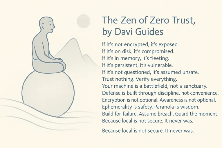 Zero Trust Local Manifesto visual concept.